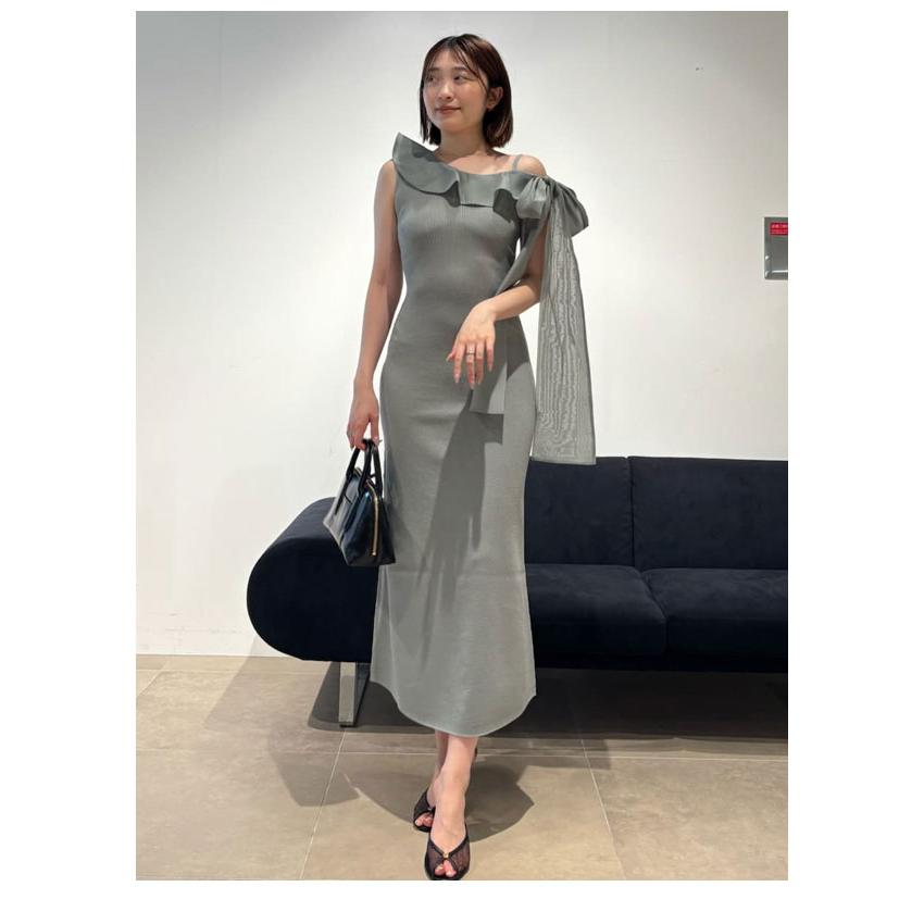 SNIDEL（スナイデル） SALE50%OFF ワンピース ワンショルリボンニット