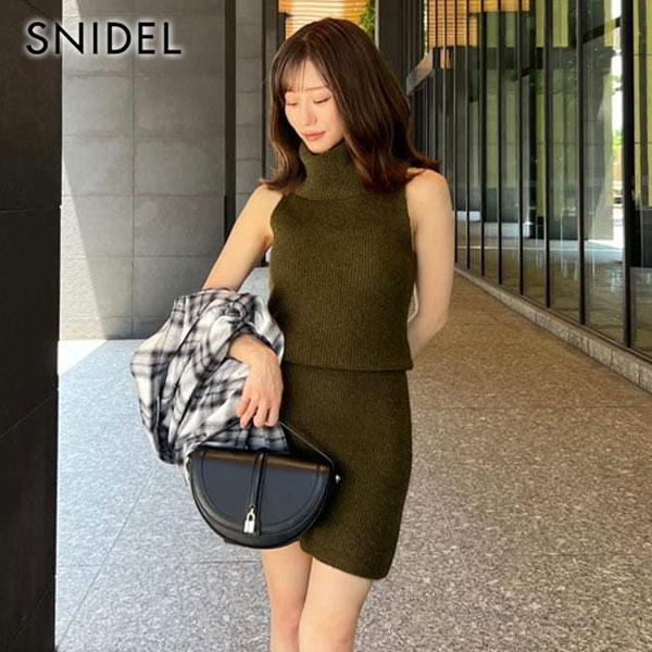 snidel ミニワンピース　ノースリーブ　ショートカーディガン　set カーディガン&ノースリミニワンピースSET | レディースファッション