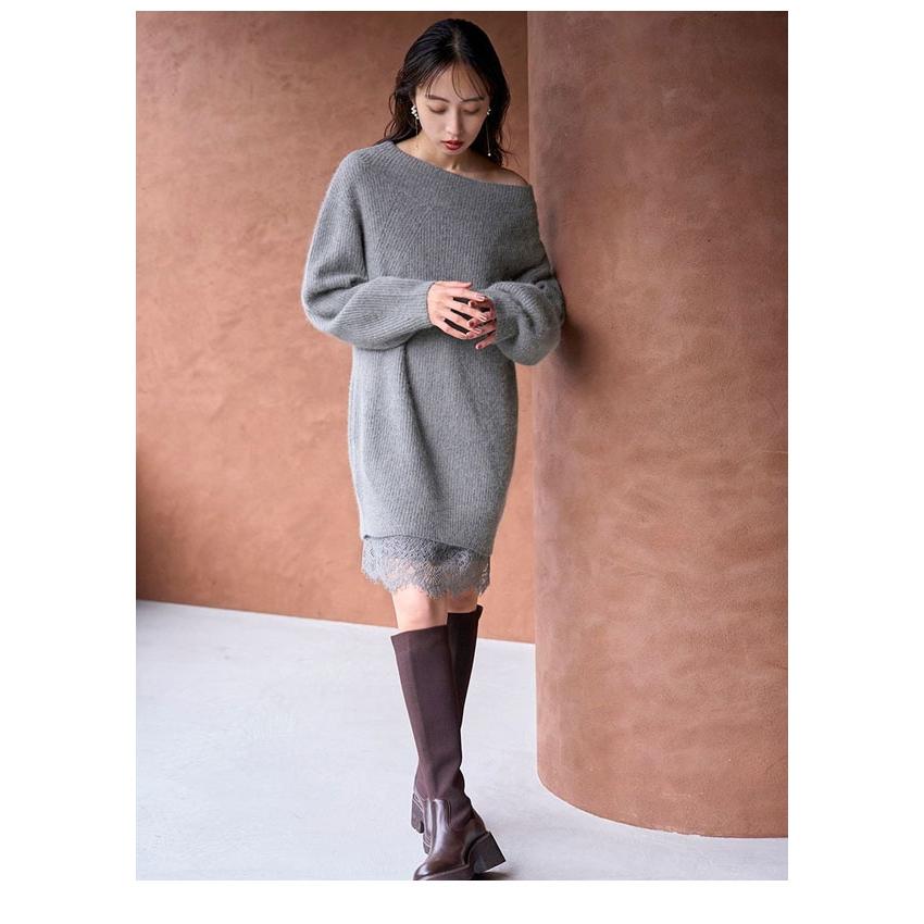 スナイデル 25AW 2点セット ニット セーター キャミミニワンピース F SNIDEL（スナイデル） (最終セール50%OFF&300円OFF) ニットセット