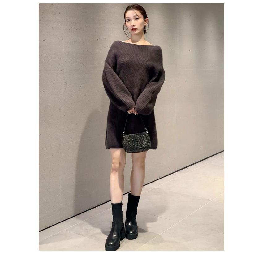 SNIDEL（スナイデル） 新作10%OFF ワンピース 25秋冬 ラクーンミニ