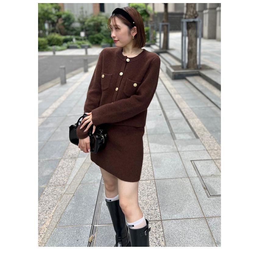 スナイデル 25SS ミニニットセットアップ セーター プリーツスカート F SNIDEL（スナイデル） ワンピース ミニニットセット : ZOZOTOWN Yahoo