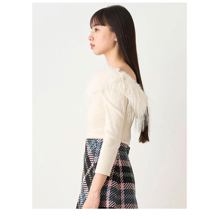 SNIDEL SALE60%OFF スナイデル トップス 24秋冬 デコルテファー