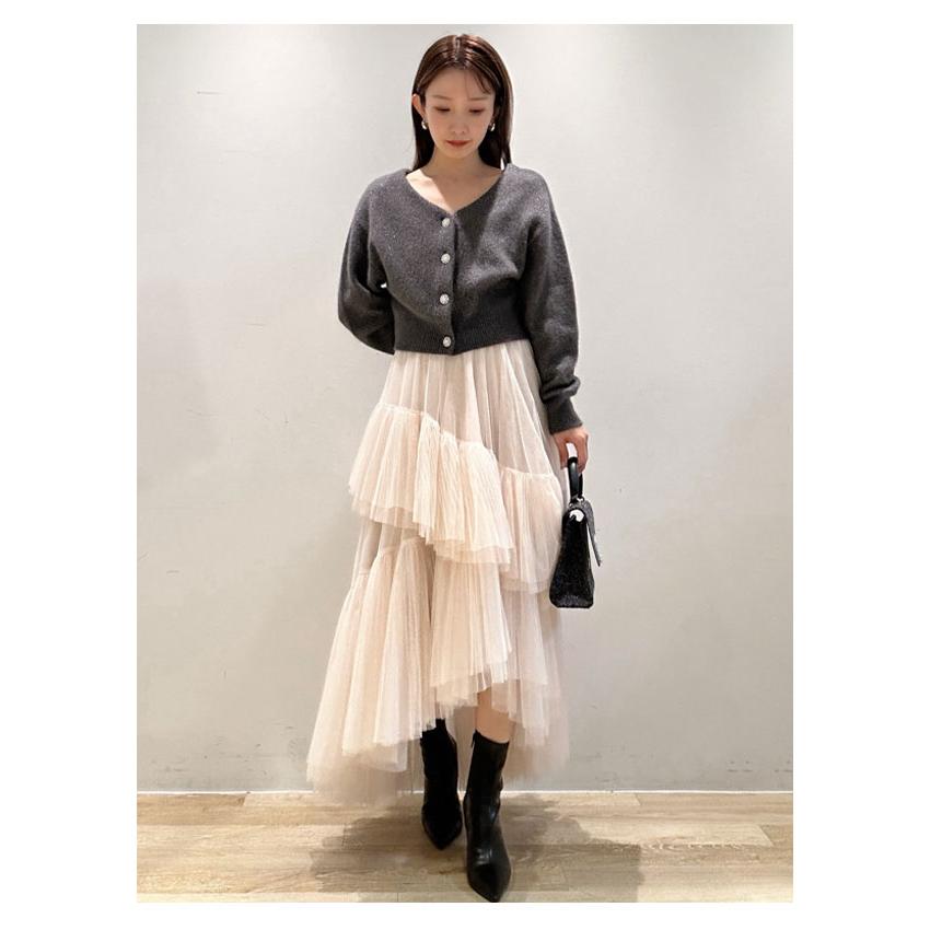 SNIDEL SALE50%OFF スナイデル トップス 24秋冬 ビジュー釦 SNIDEL SALE50%OFF スナイデル トップス 24秋冬 ビジュー釦