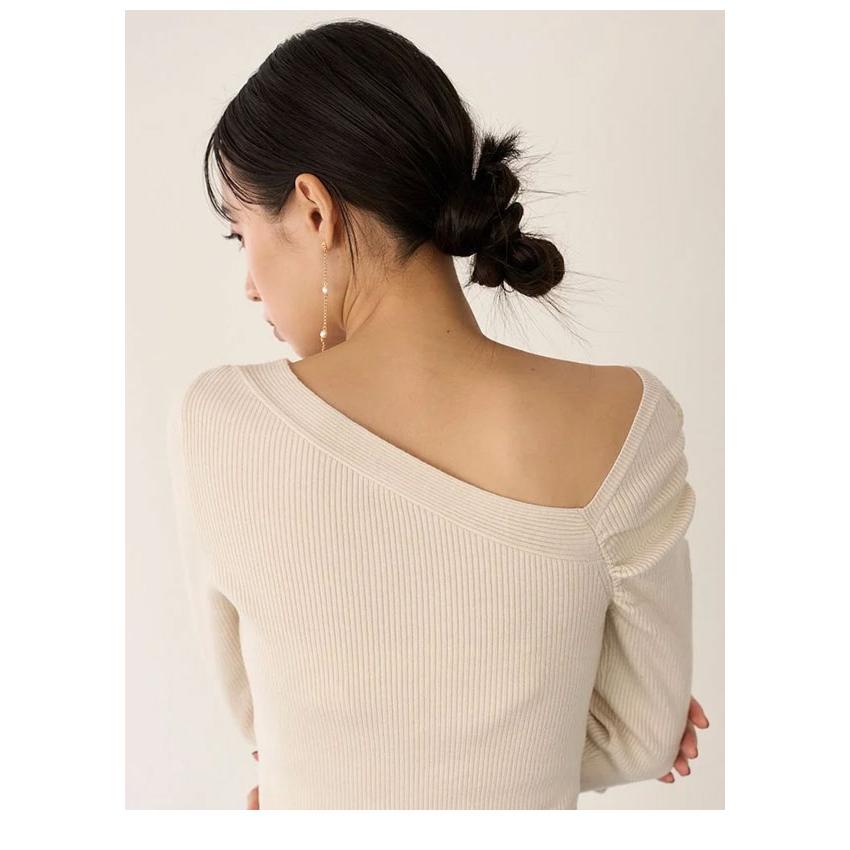 snidel アシメカットトップス SNIDEL（スナイデル） SALE50%OFF トップス 24秋冬 Sustainableアシメ