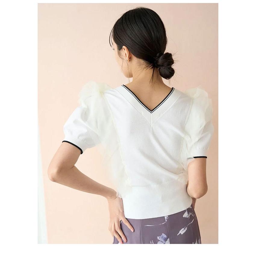 今だけお値下げ中 yori マリンドットパフポロニット レディース｜www