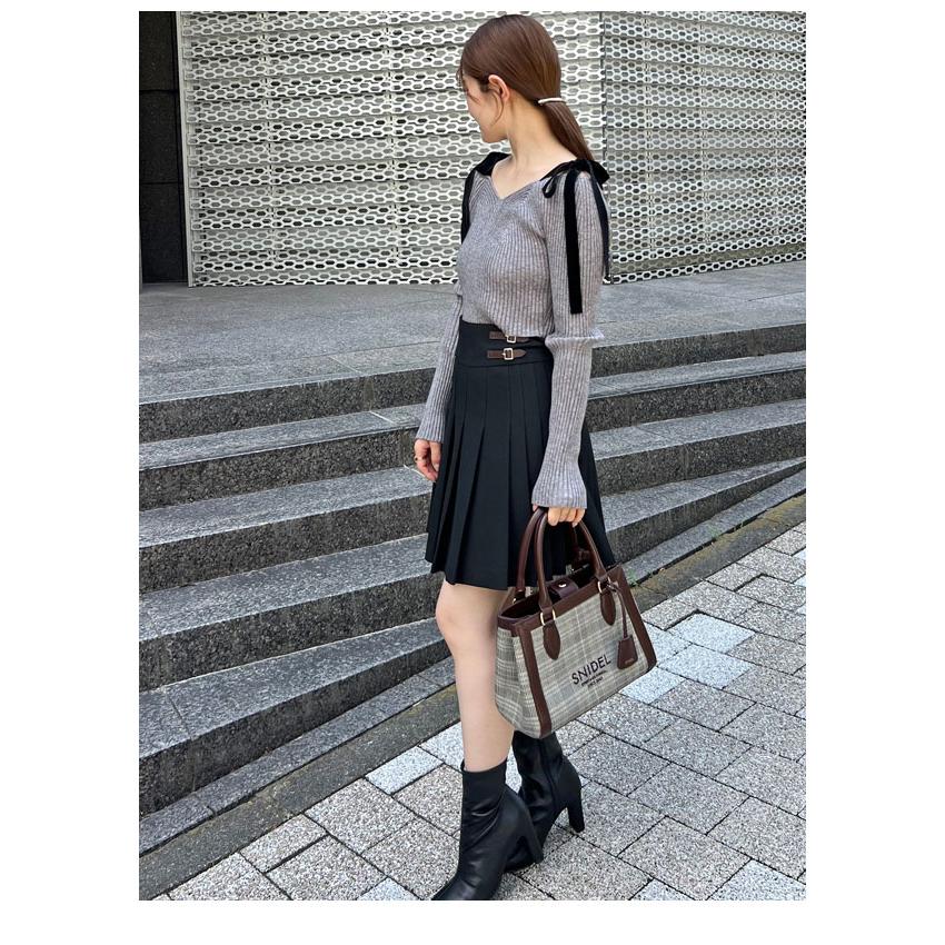 SNIDEL 新作10%OFF スナイデル トップス 25秋冬 ショルダー