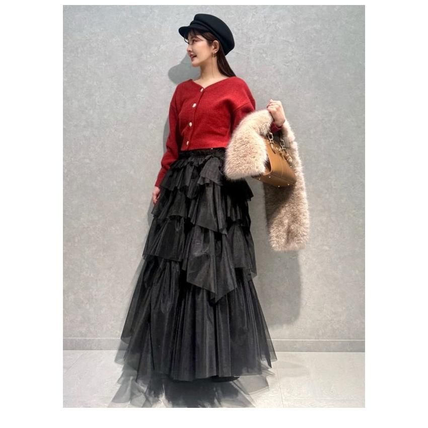 snidel フォックスビジュー カーディガン ピンク SNIDEL（スナイデル） SALE50%OFF トップス フォックスビジュー