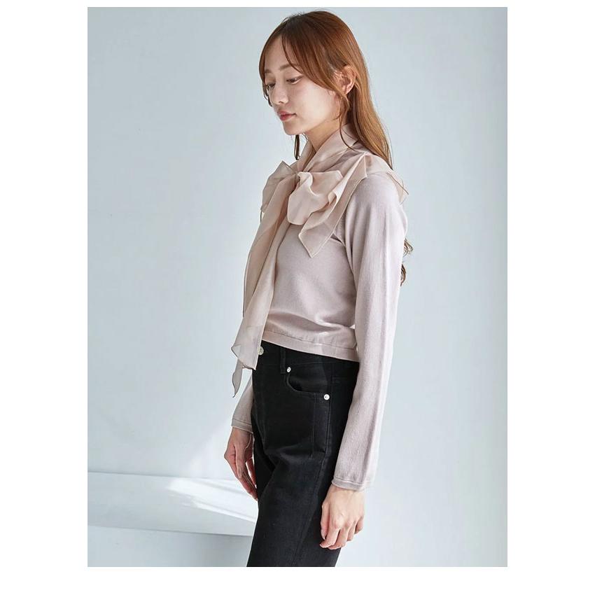 SNIDEL（スナイデル） SALE50%OFF トップス シアーカラーニットカーデ