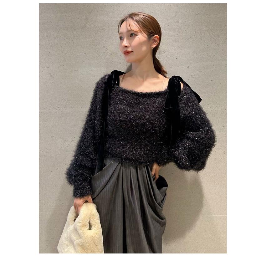 SNIDEL（スナイデル） SALE30%OFF トップス ラメニットアンサンブル