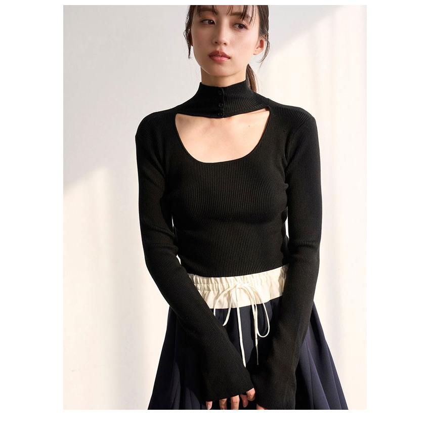 SNIDEL（スナイデル） 新作10%OFF トップス 25秋冬 2wayクロップド