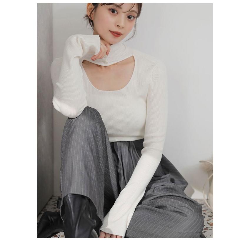 SNIDEL（スナイデル） 新作10%OFF トップス 25秋冬 2wayクロップド