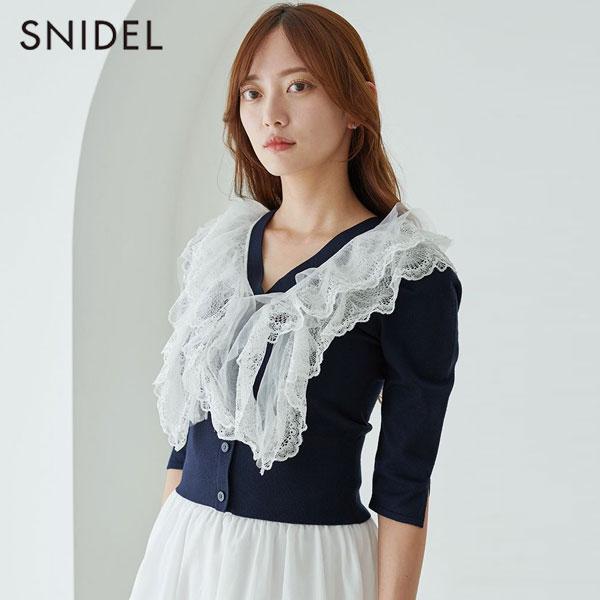 SNIDEL（スナイデル） SALE40%OFF トップス 25秋冬 チュールフリル