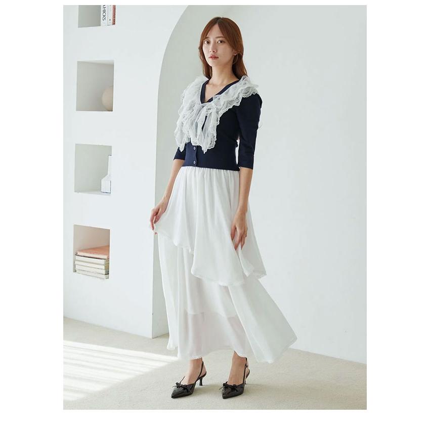 みーちゃんさん専用snidel フリルトップス SNIDEL（スナイデル） 新作10%OFF トップス 25秋冬 チュールフリル