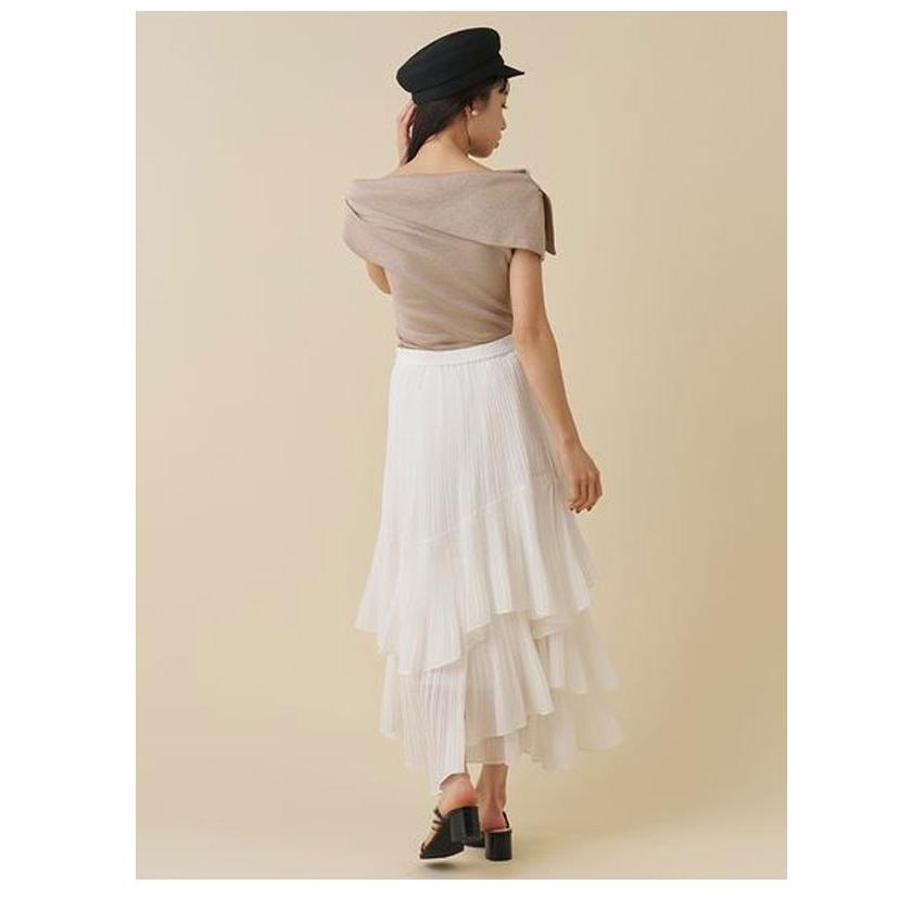 SNIDEL（スナイデル） 新作10%OFF トップス アシメデザインニットプル 