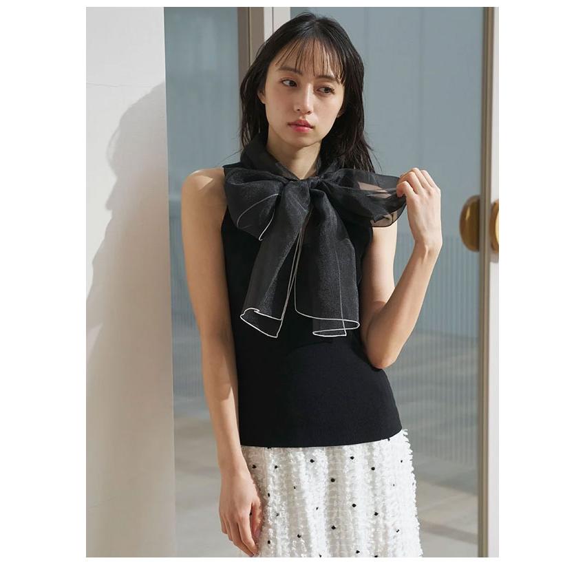 SNIDEL（スナイデル） 新作10%OFF トップス 26春夏 アメスリボウタイ