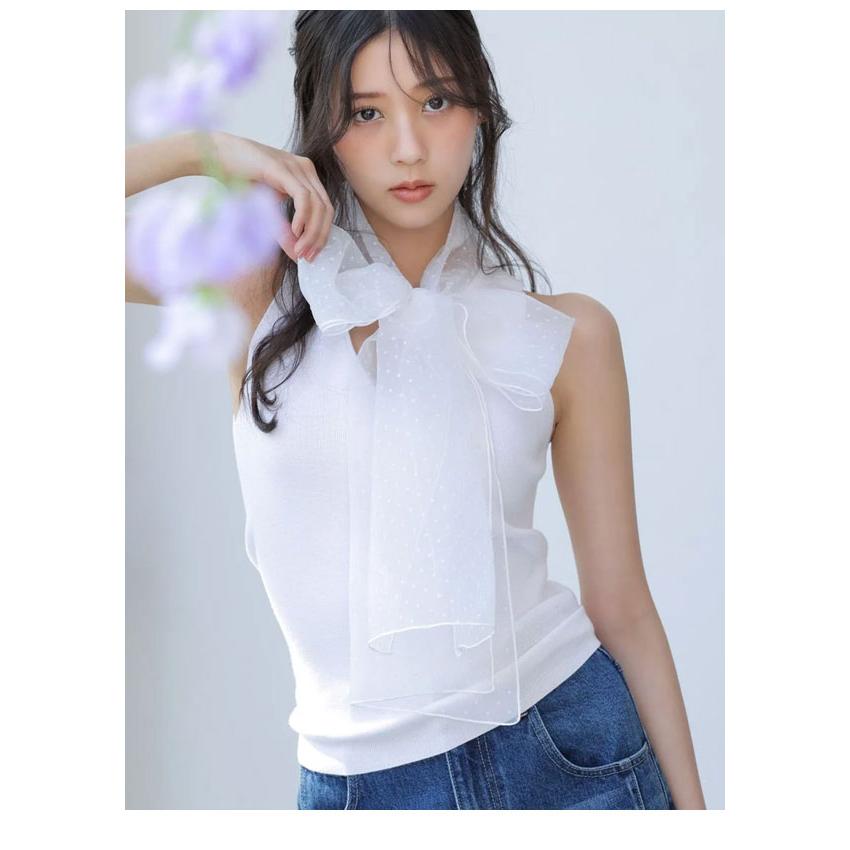 SNIDEL（スナイデル） 新作10%OFF トップス 26春夏 アメスリボウタイ