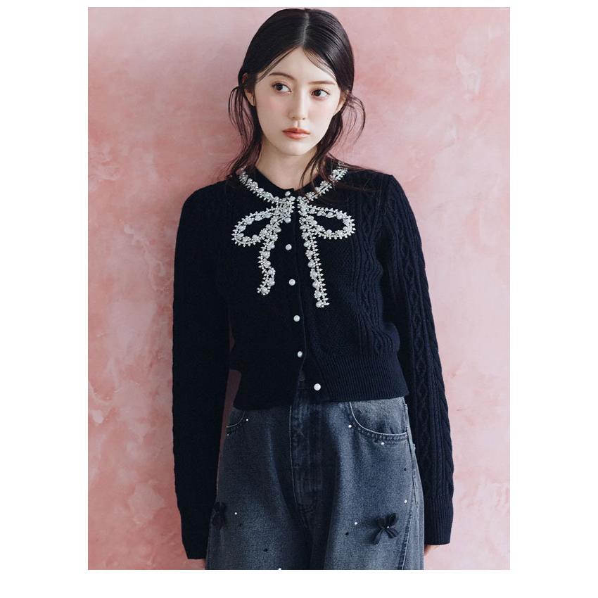 SNIDEL（スナイデル） SNIDEL 26秋冬 トップス 【WARM】ビジューニット