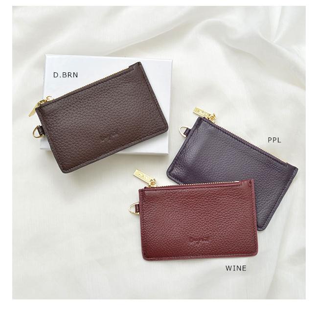 アングリッド Ungrid 通販 牛革カード財布 キーリング付き レディース カードケース 財布 コインケース 小銭入れ ミニ財布 カード入れ Ung バッグ ワンピースのダブルハート 通販 Yahoo ショッピング