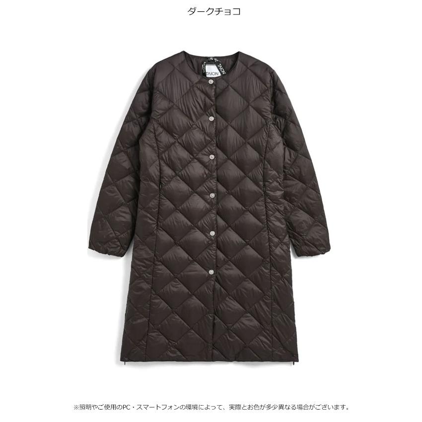[TAION]シティ クルーネック ロングダウンコート M ダークネイビー TAION ダウンジャケット ダウン 「TAION(タイオン)」「ユニ