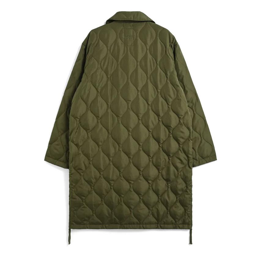 TAION タイオン スプリングコート　ステンカラーコート　ロングコート　カーキ SALE20%OFF】TAION タイオン アウター ミリタリーダブルダウンコート