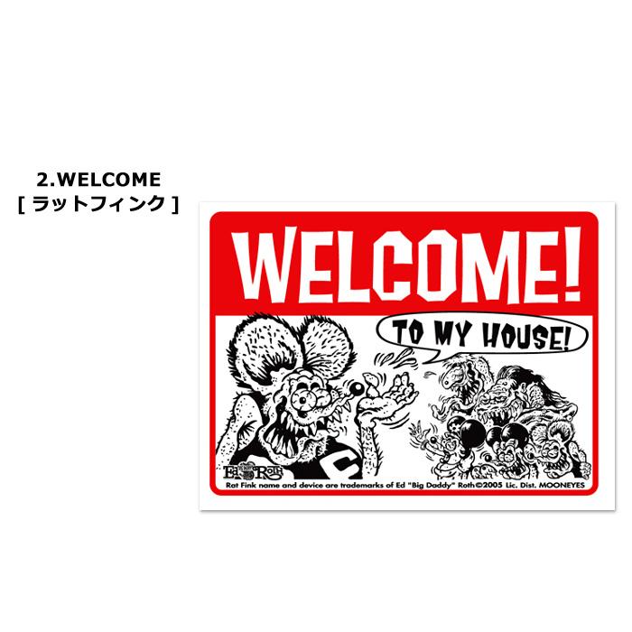 RAT FINK ロードランナー サインプレート ウェルカム 禁煙 看板