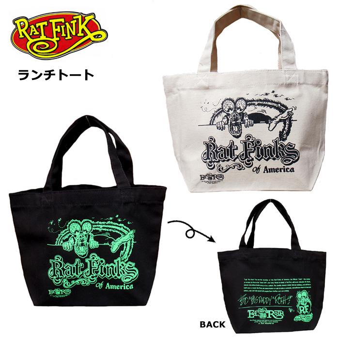 ランチトート バッグ ラットフィンク かわいい お弁当入れ ランチグッズ アメキャラ グッズ アメリカン雑貨 ダブルスリー | ブランド登録なし