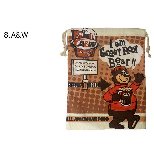 巾着袋 大 巾着 きんちゃく おしゃれ 体操服袋 体操着入れ 卒業 入園 入学 プレゼント アメリカン雑貨 ダブルスリー メール便OK | ブランド登録なし | 26