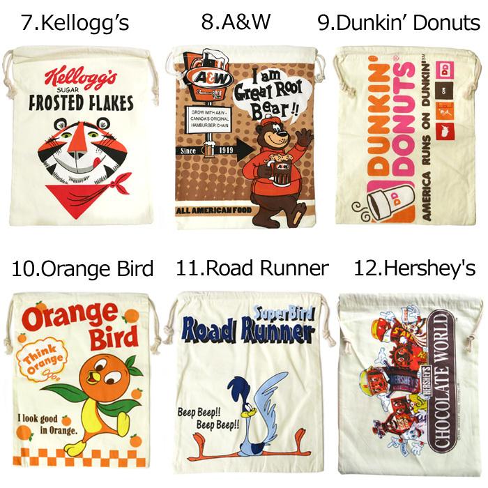 巾着袋 大 巾着 きんちゃく おしゃれ 体操服袋 体操着入れ 卒業 入園 入学 プレゼント アメリカン雑貨 ダブルスリー メール便OK | ブランド登録なし | 15