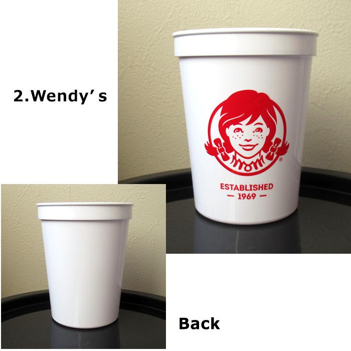 マクドナルド Wendy's プラスチックカップ コップ プラカップ 割れにくい オフィシャル アメリカン雑貨 インスタ映え プレゼント ダブルスリー | ブランド登録なし | 05