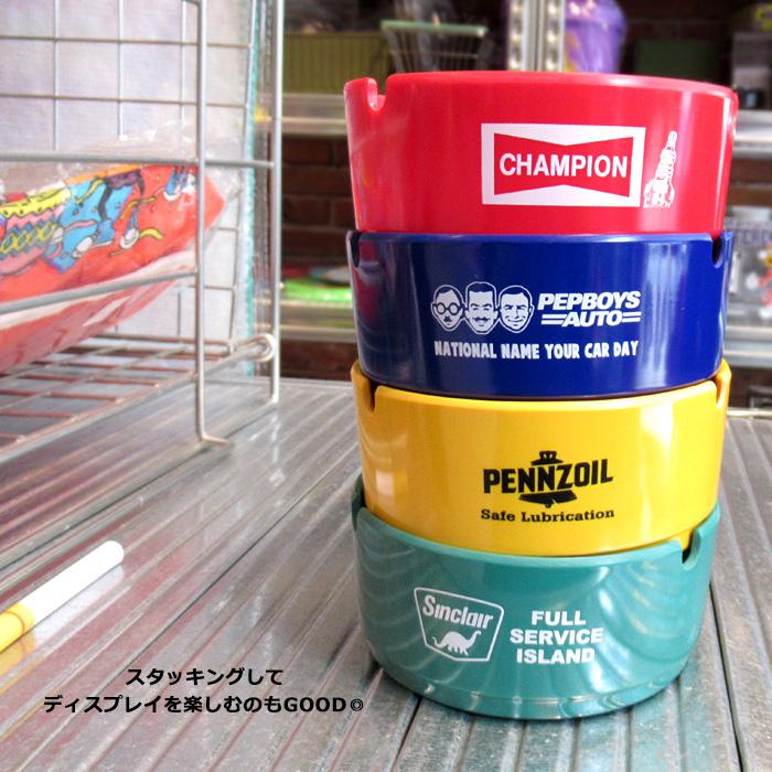 灰皿 卓上灰皿 メラミン 割れにくい ロゴ アメリカン 雑貨 かっこいい スタッキング アッシュトレイ たばこ インテリア 小物入れ アメリカン雑貨 ダブルスリー | ブランド登録なし | 06