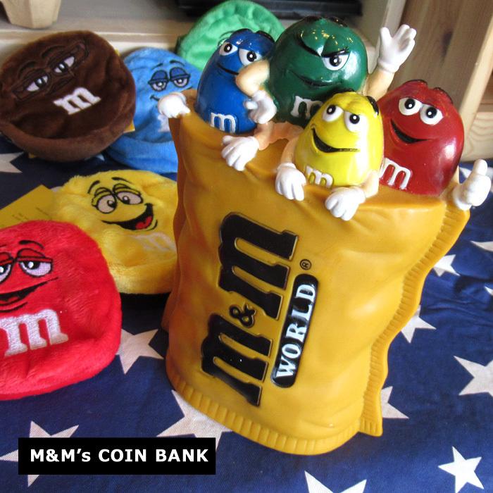 貯金箱 コインバンク M&M's レトロ プレゼント アメキャラ インテリア