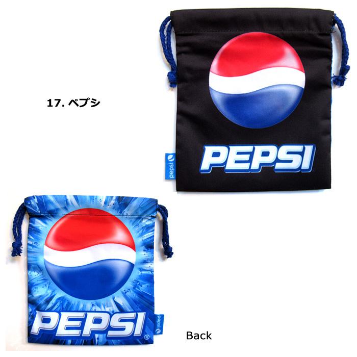 巾着袋 小 巾着袋 給食袋 コップ袋 お弁当袋 ポーチ 小物入れ お菓子シリーズ おやつパッケージ PEZ クッピーラムネ ダブルスリー | ブランド登録なし | 35