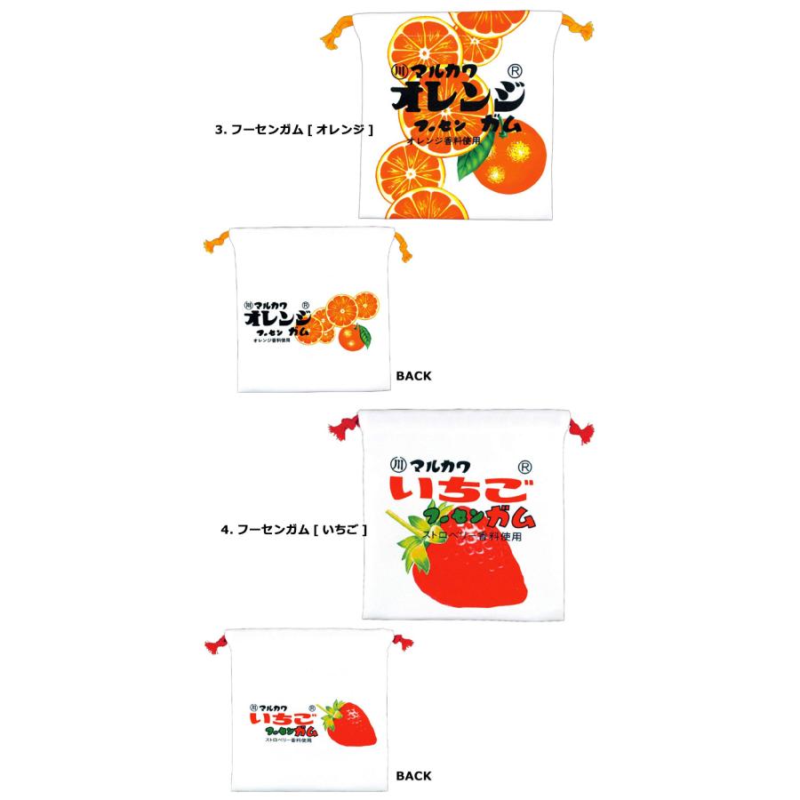 巾着袋 小 巾着袋 給食袋 コップ袋 お弁当袋 ポーチ 小物入れ お菓子シリーズ おやつパッケージ PEZ クッピーラムネ ダブルスリー | ブランド登録なし | 22