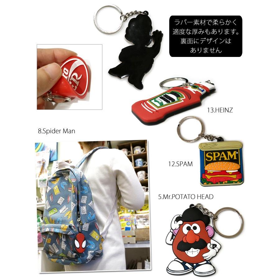キーホルダー ラバーキーホルダー ラバキー キーリング アメキャラ アメコミ 鍵 自転車 入園 入学 卒業 プレゼント アメリカン雑貨 インスタ映え ダブルスリー | ブランド登録なし | 21