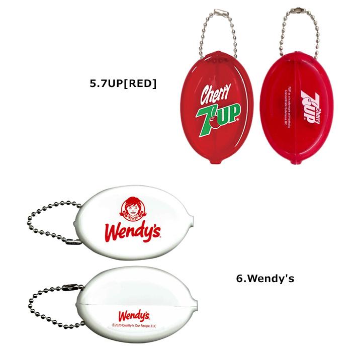 コインケース キーホルダー 7UP PEPSI ポパイ wendy's 通学 通勤
