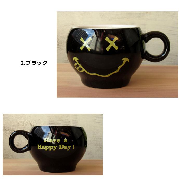 マグカップ おしゃれ にこちゃん 陶器 キャラクター かわいい スマイル