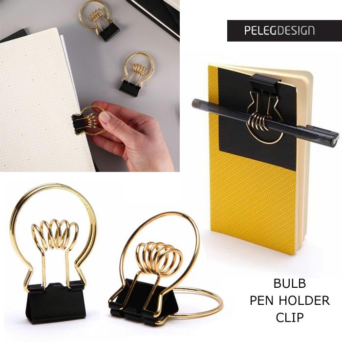 クリップ 電球 PELEGDESIGN 文房具 ステーショナリー ユニーク プレゼント ダブルスリー | PELEGDESIGN