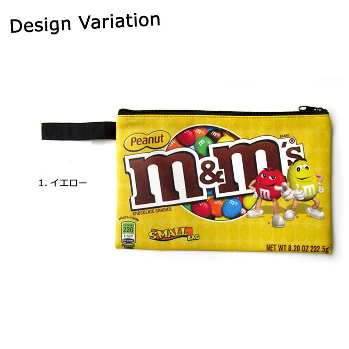 ポーチ Mサイズ フラット M&M's 通帳ケース コスメポーチ 軽い 可愛い スリム 小物入れ トラベルポーチ おしゃれ アメキャラ アメリカン雑貨 ダブルスリー | ブランド登録なし | 07