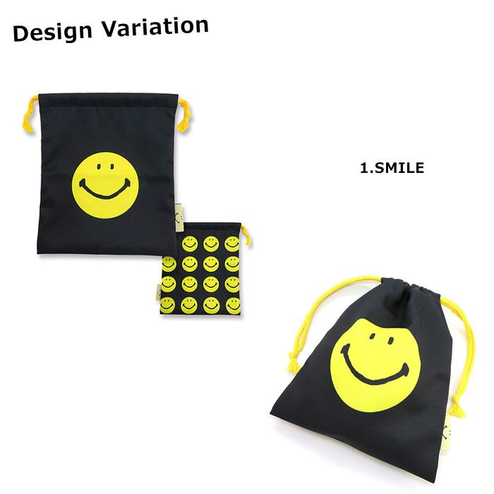 巾着袋 小 巾着 給食袋 にこちゃん おえかきさん コップ袋 歯ブラシセット入れ 小物入れ かわいい 入学 新学期 プレゼント プチギフト ダブルスリー | ブランド登録なし | 15