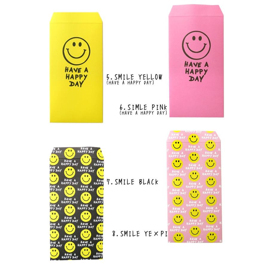 表札★ニコちゃん★ブルーパール 封筒 ミニ封筒 にこちゃん スマイル フラワー レインボー