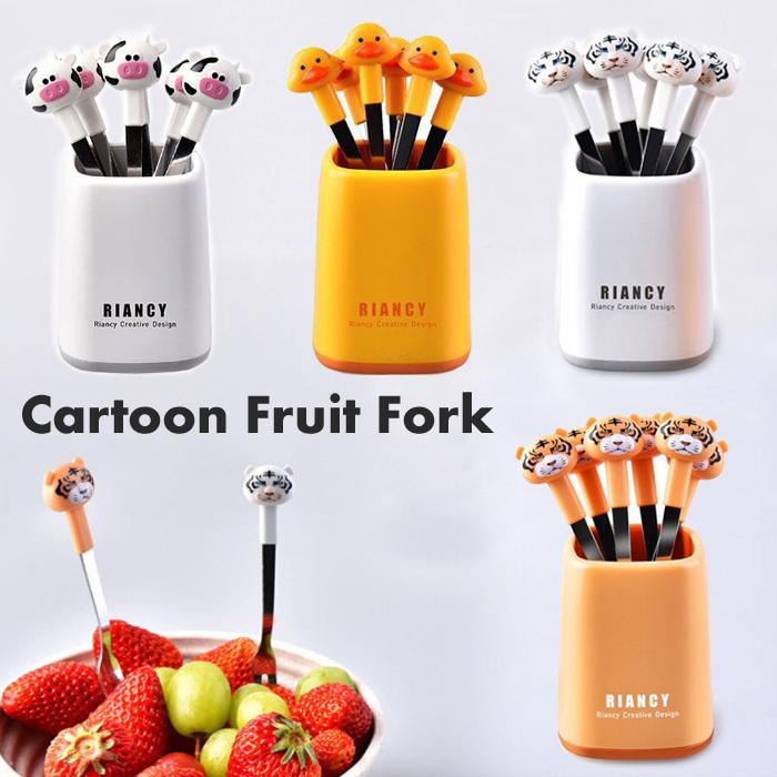 フォーク フルーツフォーク 6本セット ピック ミニフォーク
