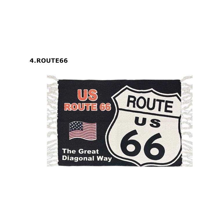 フロアマット コットンマット 玄関マット 70.0cm×50.0cm ROUTE66 USA 星条旗 CALIFORNIA プレゼント カッコイイ おしゃれ ダブルスリー | ブランド登録なし | 12