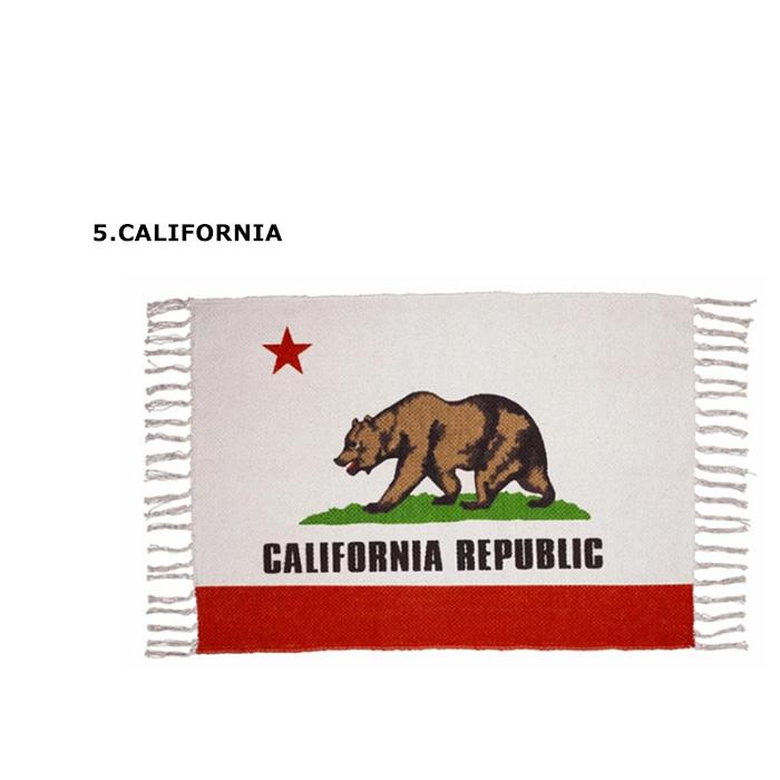 フロアマット コットンマット 玄関マット 70.0cm×50.0cm ROUTE66 USA 星条旗 CALIFORNIA プレゼント カッコイイ おしゃれ ダブルスリー | ブランド登録なし | 13