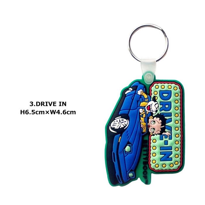 ラバーキーホルダー ベティちゃん キャラクター キーリング アメリカン雑貨 プレゼント ダブルスリー | ブランド登録なし | 09