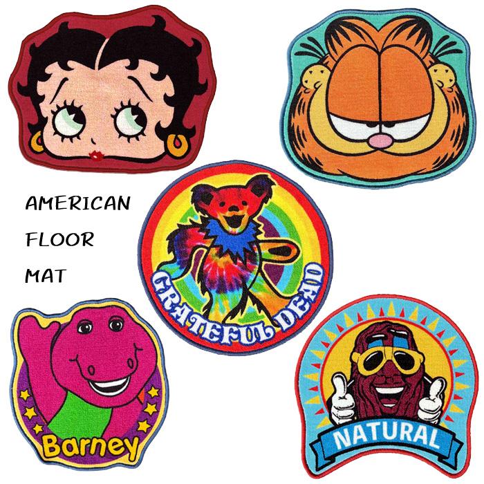 フロアマット 玄関マット ダイカット 滑り止め付き ふかふか ベティちゃん ガーフィールド プレゼント アメリカン雑貨 インテリア雑貨 ダブルスリー | ブランド登録なし