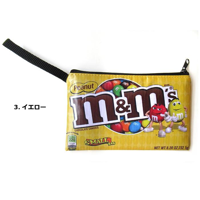 ポーチ Sサイズ フラット M&M's 通帳ケース 手帳ケース コスメポーチ プレゼント 可愛い スリム 小物入れ 旅行用 キャラクター アメリカン雑貨 ダブルスリー | ブランド登録なし | 10