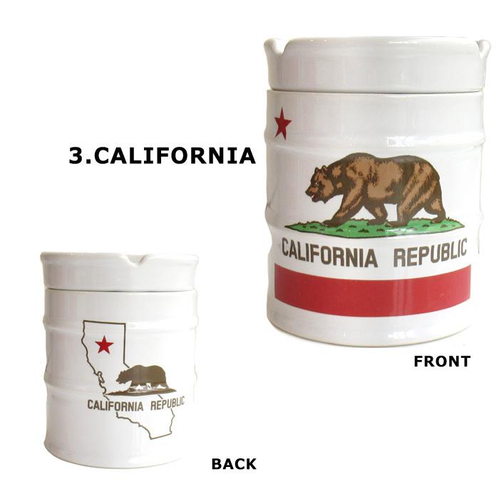 灰皿 アッシュトレイ 風よけ ドラム缶 置き型 コンパクト 陶器 インスタ映え ダブルスリー | ブランド登録なし | 11