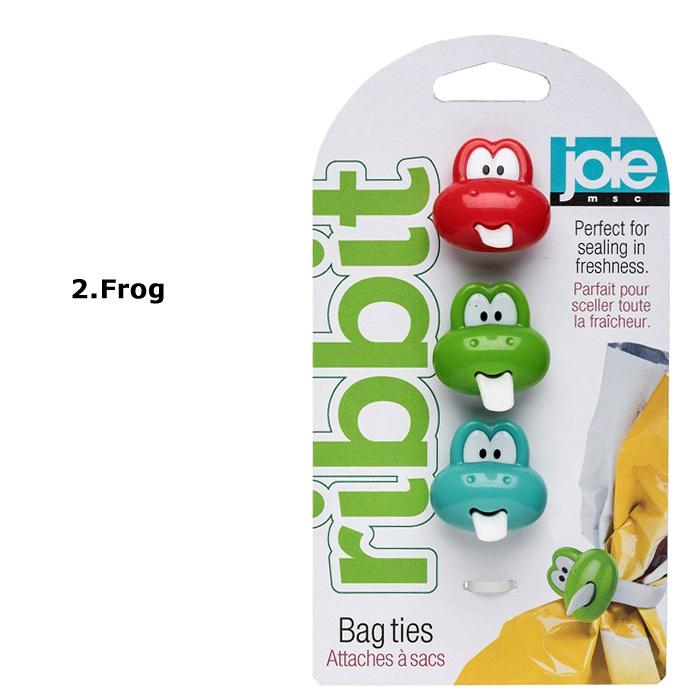 バッグタイ シリコンバンド 3個入り 3個セット 袋保存 結束用バンド 袋止め かわいい joie msc 便利グッズ キッチン雑貨 人気 プレゼント ダブルスリー | ブランド登録なし | 08