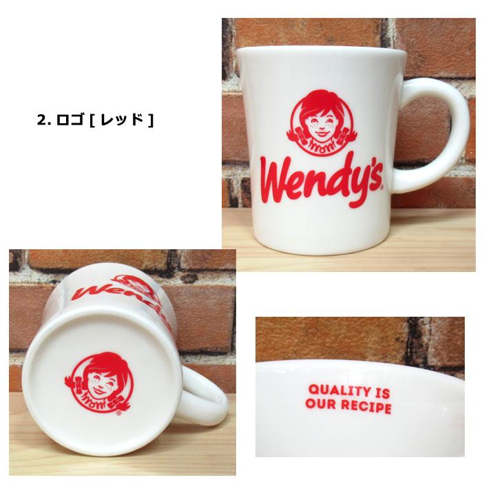 マグカップ Wendy's ロゴ かわいい 食器 コップ ウェンディーズマグ レンジOK 食洗機OK 陶器 日本製 プレゼント 母の日ギフト アメリカン雑貨 ダブルスリー | ブランド登録なし | 05