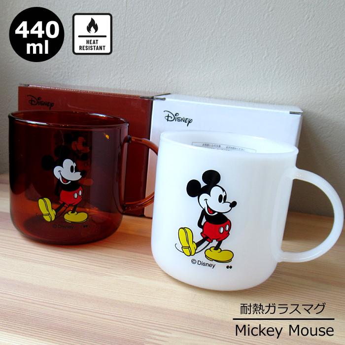 耐熱ガラス マグカップ キャラクター ミッキー マグ コップ ディズニーグッズ プレゼント キッチン雑貨 ダブルスリー | 大西賢製販